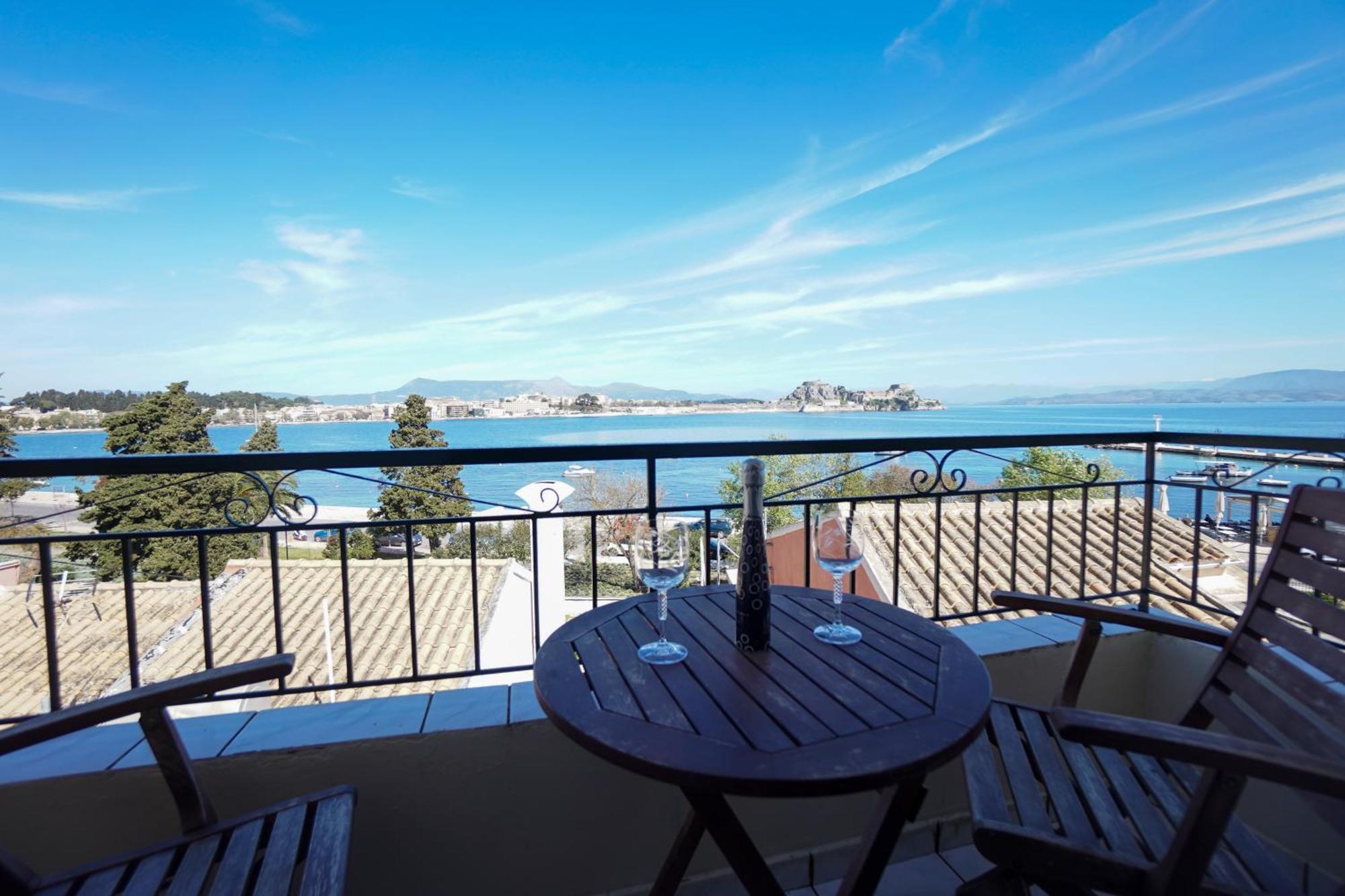 Anemomilos Sea View Penthouse Corfu  Buitenkant foto